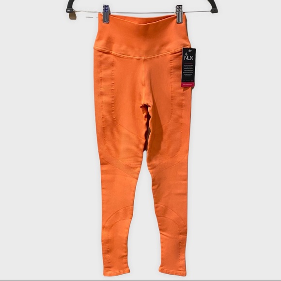 NUX Pants - NUX x SoulCycle Orange High Compression Leggings (S)